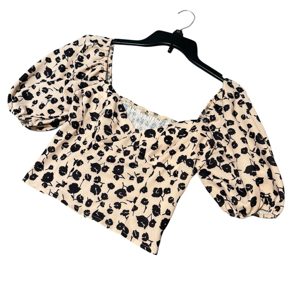 Floral Puff Sleeve Top